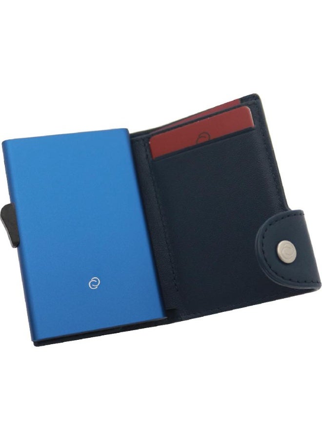 سي-سيكيور محفظة بطاقات جلدية كاجوال سوداء - Image 2