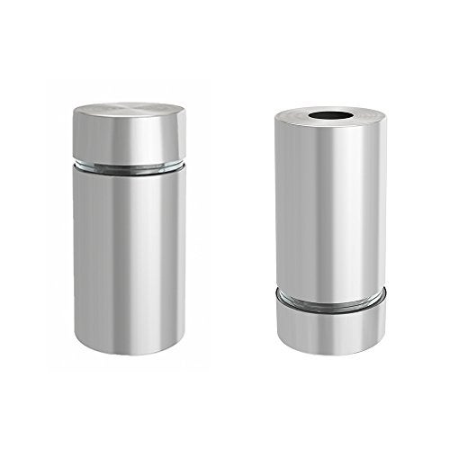 LuckIn 20-Pack Standoff Screws (1/2 in. Dia x 1 in. L), Stainless Steel Standoff Mounting Hardware for Acrylic Signs, Silver - Image 3
