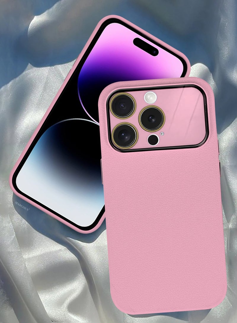 Hard Silicone Case Cover for Apple iPhone 14 Pro - Cover with Camera Protection Bumper - Auto Focus Design - Pink - Image 4