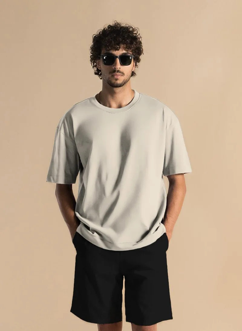 شايبس DETAILED MIDWEIGHT COTTON BLEND T-SHIRT
