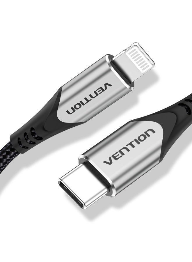 VENTION USB 2.0 C to Lightning Cable   Gray Aluminum Alloy Type Model # TACHH - Image 1