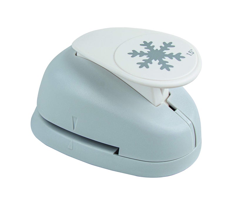 Rayher Paper Craft Punch with Snowflake Design Lever Punch for Card Making and Scrapbooking 381cm 15 69009000