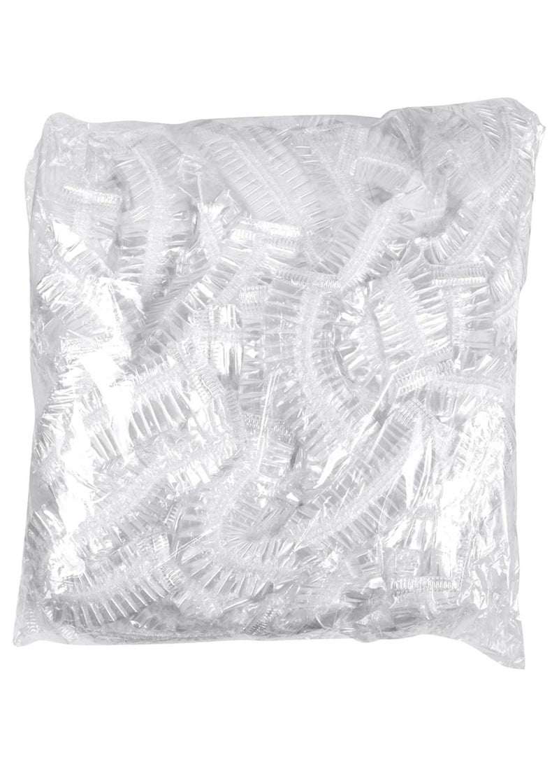 ORiTi 100-Piece Disposable Shower Cap Set Clear/White 50cm  - Image 1