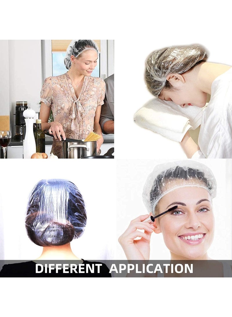 ORiTi 100-Piece Disposable Shower Cap Set Clear/White 50cm  - Image 3
