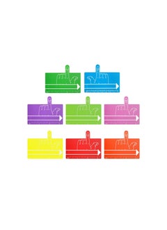 Y&D Kids Finger Spacers with Guided Reading Strips, One Spacer Colorful Writing Sheets Aid, Handwriting Tool for Kids, Home School Classroom Supplies, in 8 Colors(24Pcs)  - Image 1