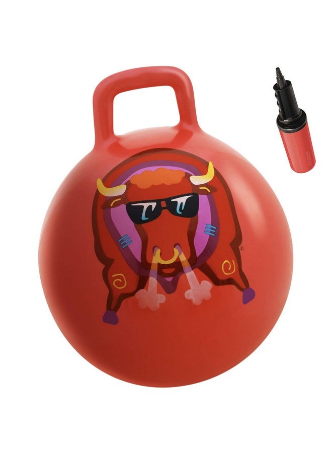 WALIKI Toys Hopper Ball For Kids (Hippity Hop Ball, Hopping Ball, Bouncy Ball With Handles, Sit & Bounce, Kangaroo Bouncer, Jumping Ball, Red, Pump Included) (Ages: 16-101 (29"/75Cm)) - Image 1
