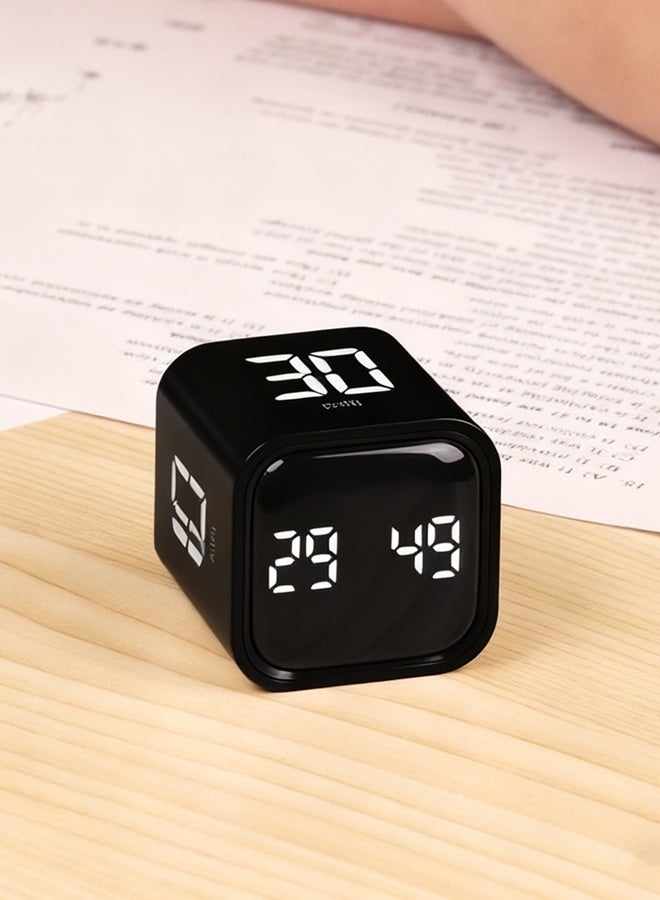 HOOPZOZA Pomodoro Timer 5/10/30/60 Minutes Custom Countdown Productivity Timer Flip Gravity Sensor Cube Timer Portable Desk Timer for ADHD Work Study Kitchen - Image 1