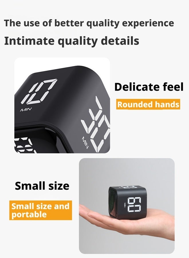HOOPZOZA Pomodoro Timer 5/10/30/60 Minutes Custom Countdown Productivity Timer Flip Gravity Sensor Cube Timer Portable Desk Timer for ADHD Work Study Kitchen - Image 4