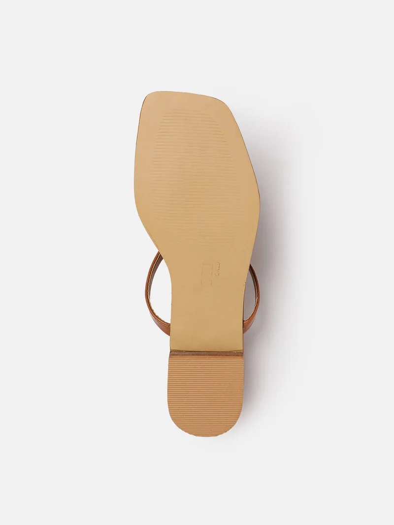 ZORIWORLD  AURA Tan Open Toe Daily Wear Casual Flats for Women - Cushioned Comfort for Women | Best Price UAE