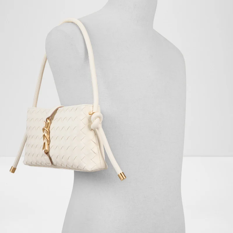 ALDO White Huda Textured Shoulder Bag for Women | Best Price UAE