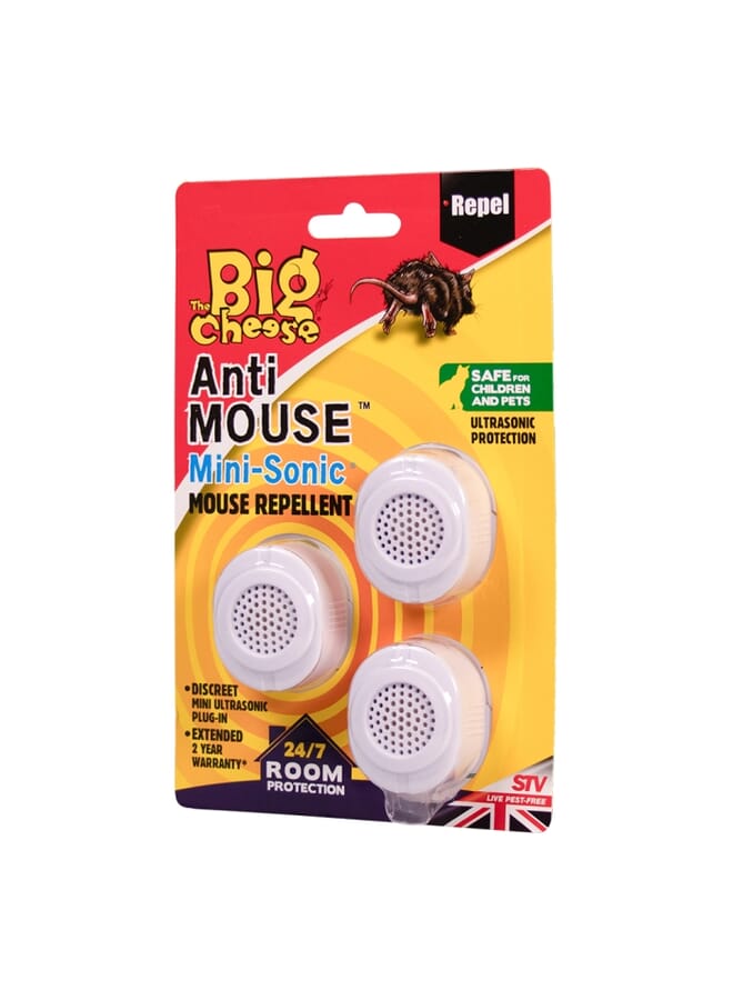STV STV  Mini-Sonic Mouse Repellent - 3-Pack  - Image 2