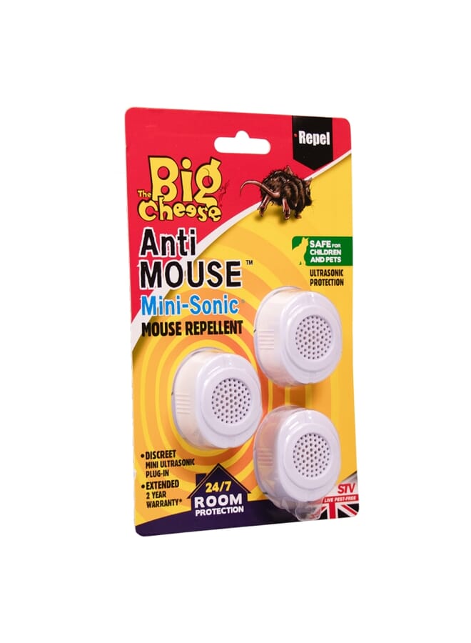 STV STV  Mini-Sonic Mouse Repellent - 3-Pack  - Image 3