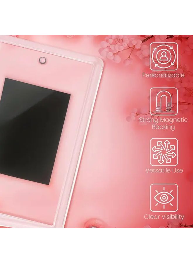 50 Pack Mini Acrylic Magnetic Photo Frames for Fridge 7x4.5cm Pictures - Image 2