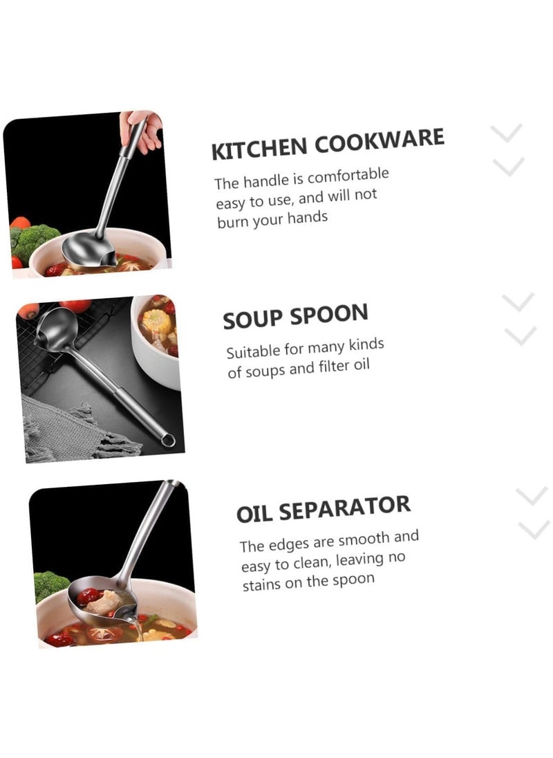 Stainless Steel ladle Spoon Large Colander Non-Stick Spatula Leaky shovel Kitchen, Soup ladle, Gravy ladle, Serving ladle