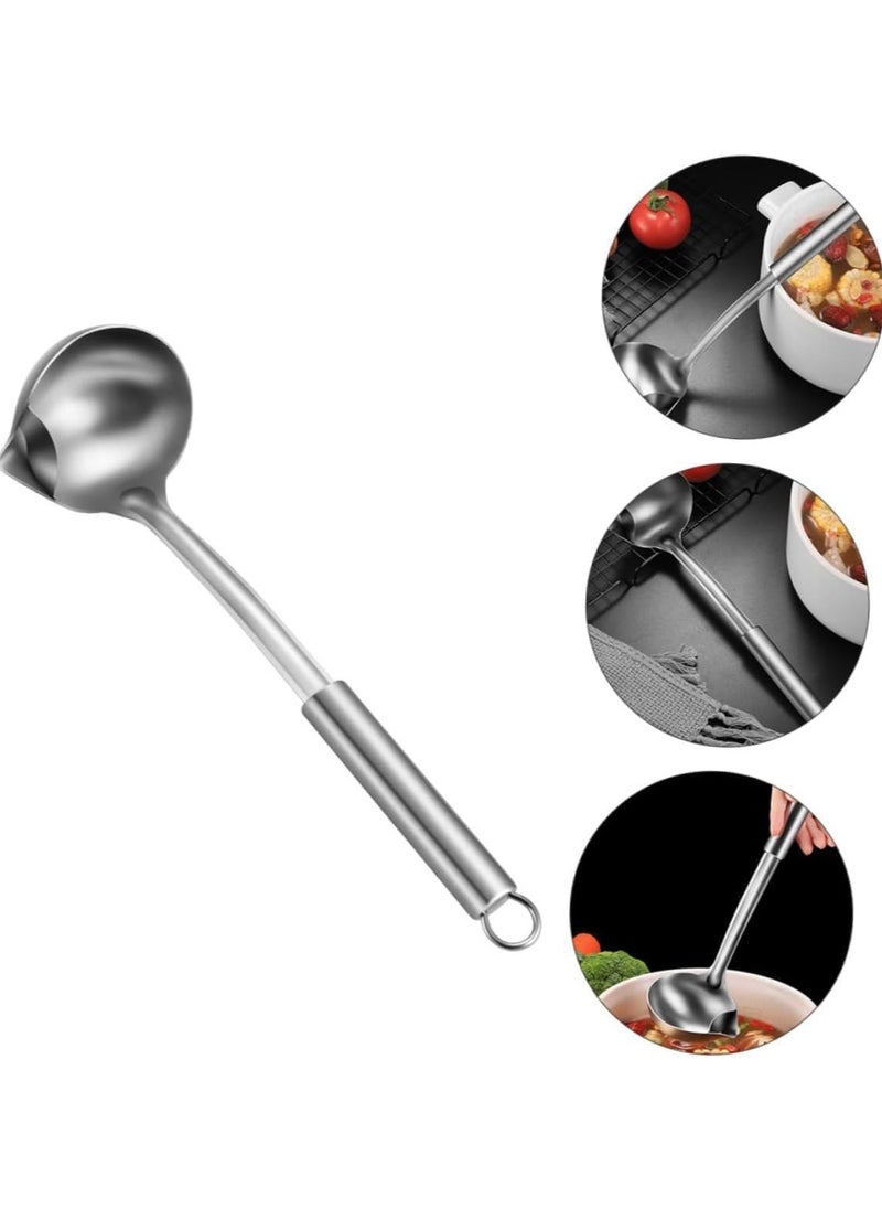 Stainless Steel ladle Spoon Large Colander Non-Stick Spatula Leaky shovel Kitchen, Soup ladle, Gravy ladle, Serving ladle