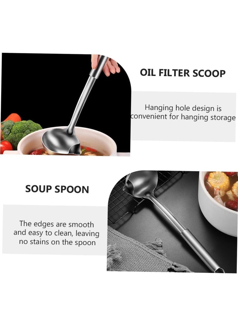 Stainless Steel ladle Spoon Large Colander Non-Stick Spatula Leaky shovel Kitchen, Soup ladle, Gravy ladle, Serving ladle