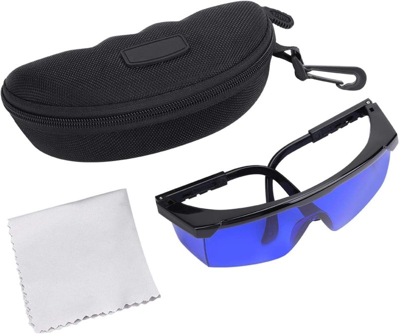 woobles Golf Finder Glasses Blue Lenses UV Protection Sunglasses with Storage Case - Image 1