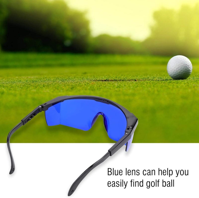 woobles Golf Finder Glasses Blue Lenses UV Protection Sunglasses with Storage Case - Image 2