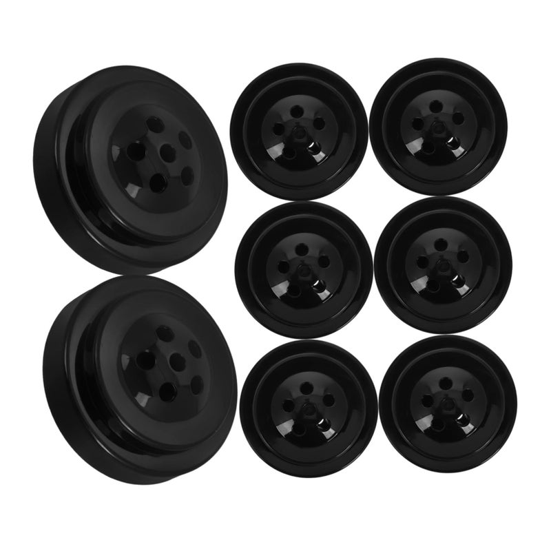 8 Piece Mini Flag Stand Set Metal Base 6 Hole Outdoor Office Decor - Image 2