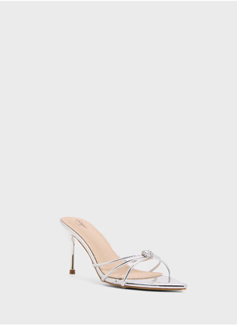 Ginger Pointed Heeled Sandal