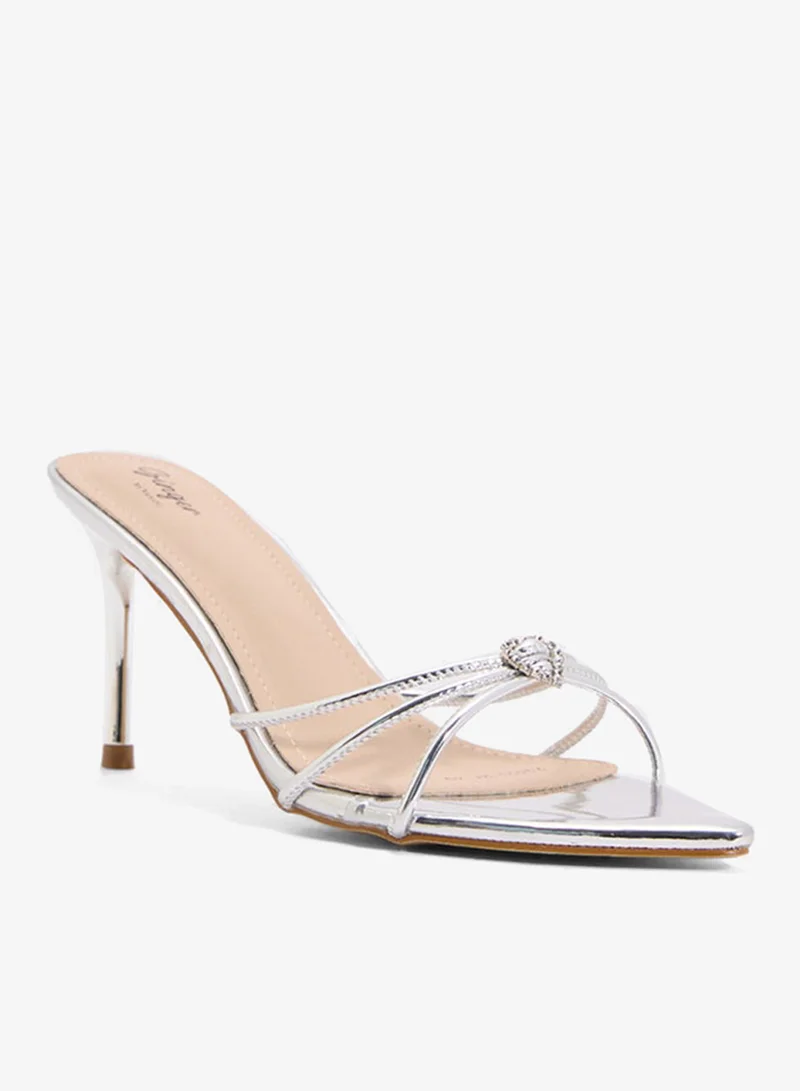 جينجر صندل بكعب مدبب