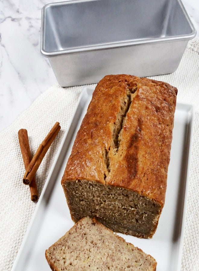 USA Pan Bare Bakeware Traditional Aluminized Steel Uncoated Small Loaf Pan, Made without nonstick coating, 1 Lb - Image 2