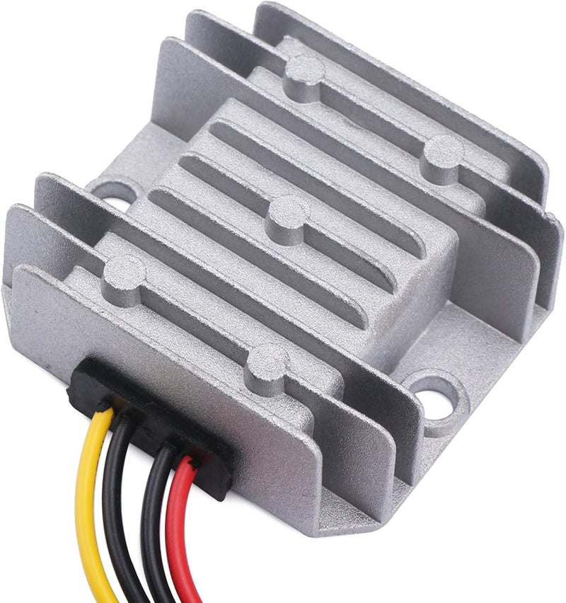 MGGi محول ومنظم جهد من نوع DC/DC لتخفيض الجهد من 12V/24V إلى 5V بقدرة 5A وطاقة 25W، مكون إمداد الطاقة، محول نوع “باك”، مصنوع من الألومنيوم، يُستخدم في عربات الجولف، الرافعات، السيارات. - Image 3