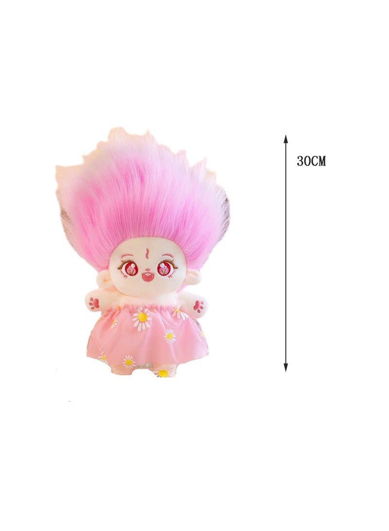 30 CM Cartoon Cute Skirt Little Girl Plush Toy Soft Stuffed Doll For Girls And Boys All Ages Gift (Style D)  - Image 2