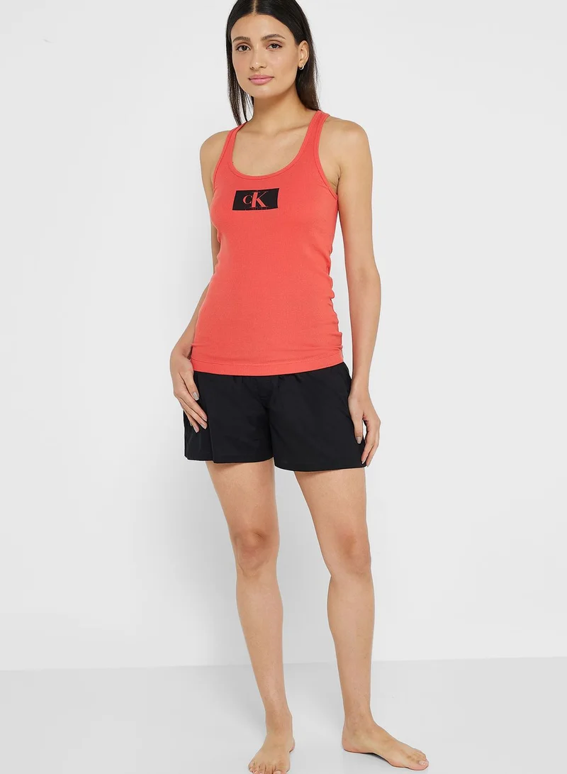 CALVIN KLEIN Logo Knitted Pyjama Set
