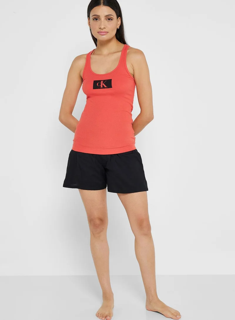 CALVIN KLEIN Logo Knitted Pyjama Set