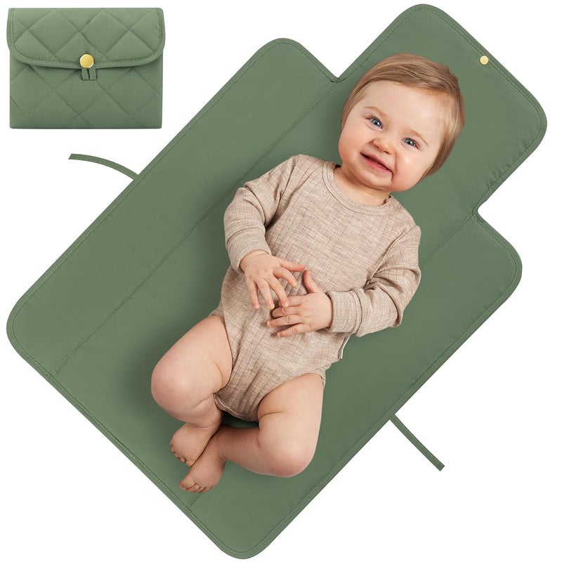 ZICOTO Portable Diaper Changing Pad  Soft and Easy to Clean Diaper Changing Mat for Babies  The Perfect Lightweight and Foldable Pad for Traveling - Image 1