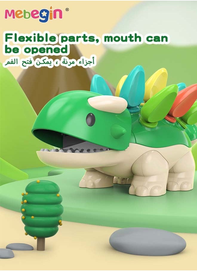 MEBEGIN Sensory Dinosaur Toy with 12 Easy-to-grasp Pieces, Educational Toys, Dinosaur Fine Motor Skills Toys, Montessori Toys, Preschool Educational Learning Toys, Travel Toy, Ideal Gift for Toddlers Aged 18 Month+  - Image 5