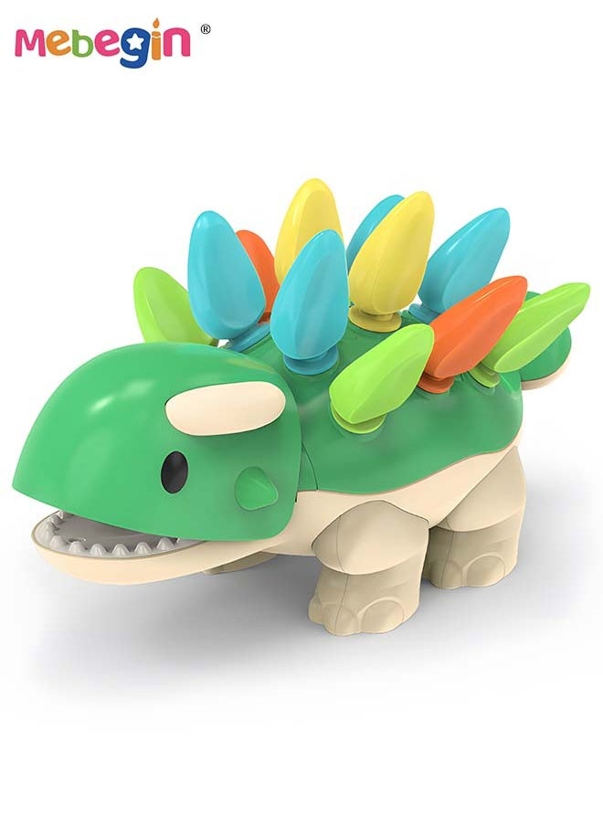MEBEGIN Sensory Dinosaur Toy with 12 Easy-to-grasp Pieces, Educational Toys, Dinosaur Fine Motor Skills Toys, Montessori Toys, Preschool Educational Learning Toys, Travel Toy, Ideal Gift for Toddlers Aged 18 Month+  - Image 2