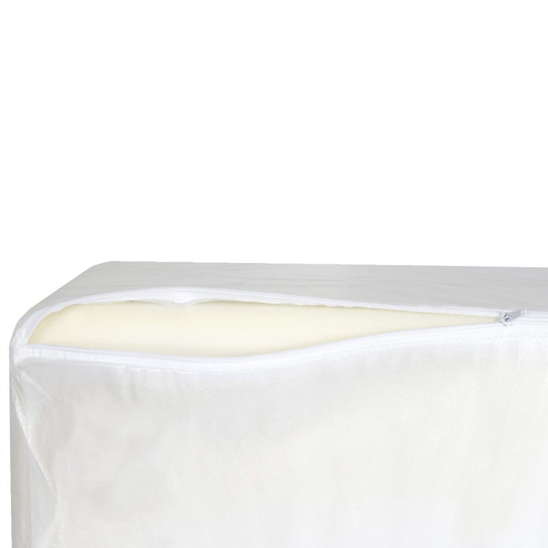 Furhaven Dog Bed Liner Water-Resistant Foam Mattress Protector Cover - White, Jumbo (X-Large) - Image 3