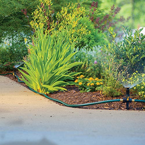 Melnor 65191AMZ Adjustable Spike Set Sprinkler Bundle, Green, Yellow - Image 5
