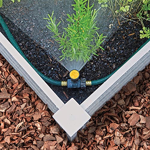 Melnor 65191AMZ Adjustable Spike Set Sprinkler Bundle, Green, Yellow - Image 2