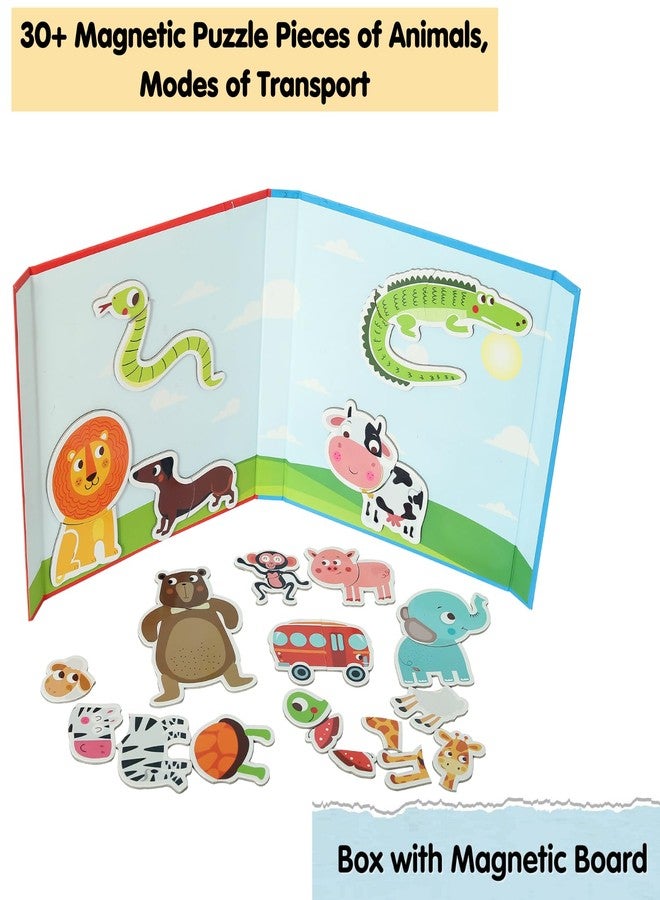 CocoMoco Kids Magnetic Puzzles for Kids | 30+ Pieces Animal Puzzle | Birthday Return Gifts for Kids Ages 2 3 4 5 Years Boy Girl Montessori Learning Toys for 2+ Years - Image 2