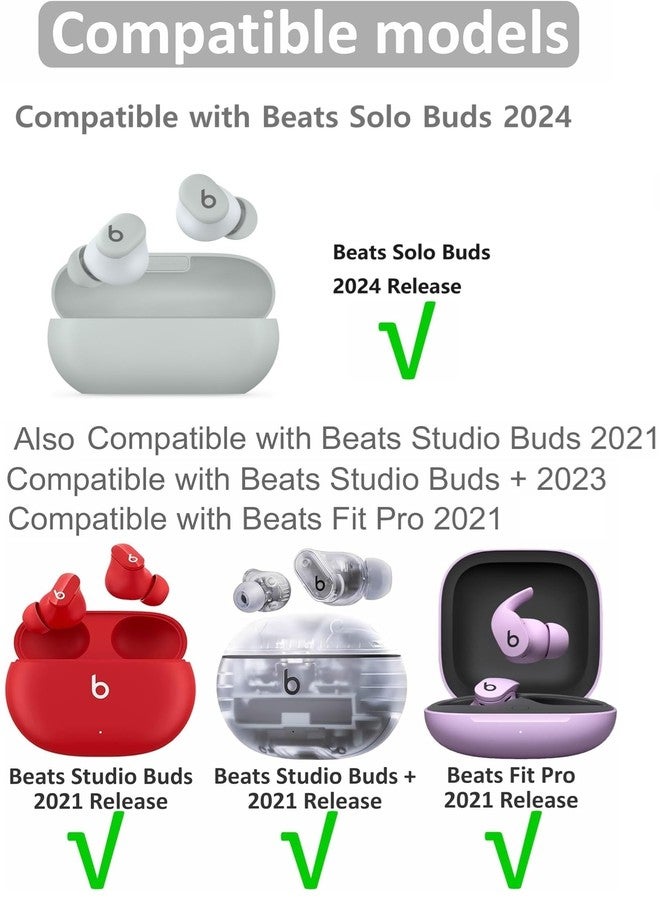 BLLQ Replacement Memory Foam Tips Foam Sleeves Earbuds Tips Compatible with Beats Solo Buds, [Noise Cancelling] 6PCS 3Pairs S/M/L Purple 2143PP - Image 2