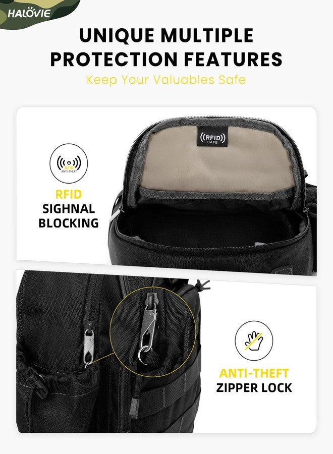 HALOVIE Tactical Shoulder Bag, black - Image 2