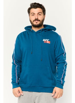 Men Sportswear Fit Long Sleeves Outdoor Jacket, Teal