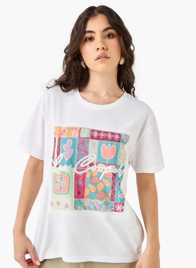 Lee Cooper Graphic Print Crew Neck T-shirt