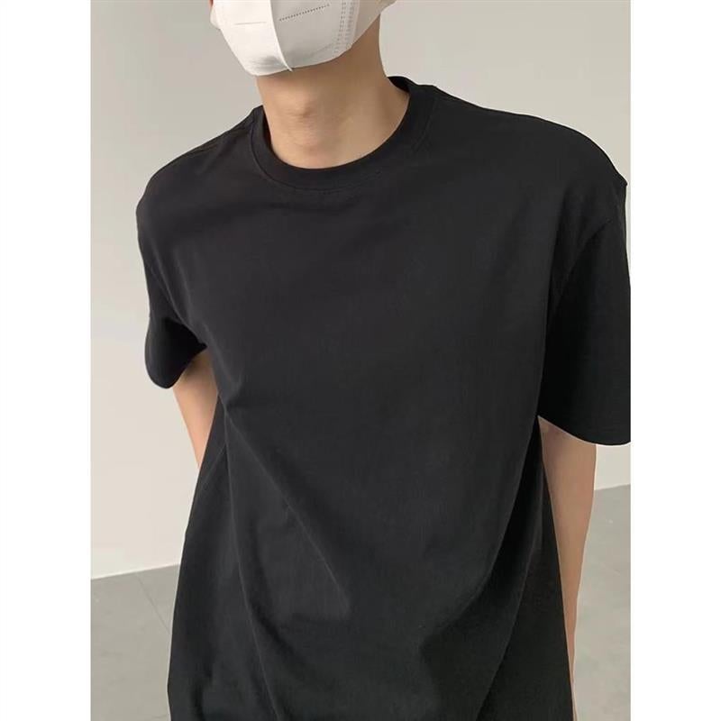 Summer T-shirt Men's Short-sleeved Trendy Brand Super Popular All-match Casual Internet Popular Simple ins Harajuku Half-sleeved Top for Students - Image 3