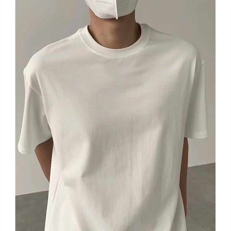 Summer T-shirt Men's Short-sleeved Trendy Brand Super Popular All-match Casual Internet Popular Simple ins Harajuku Half-sleeved Top for Students - Image 4