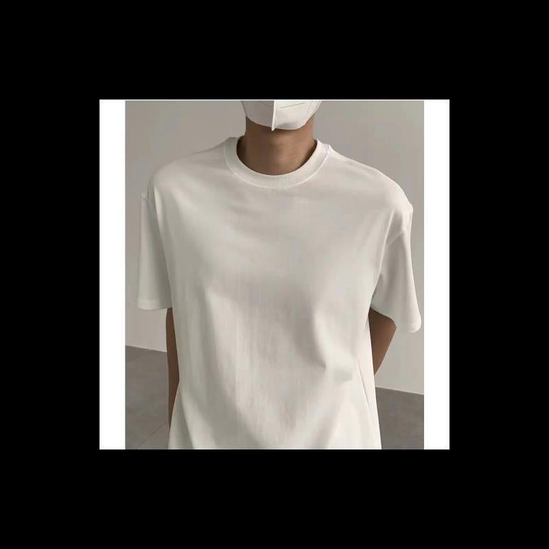 Summer T-shirt Men's Short-sleeved Trendy Brand Super Popular All-match Casual Internet Popular Simple ins Harajuku Half-sleeved Top for Students - Image 5