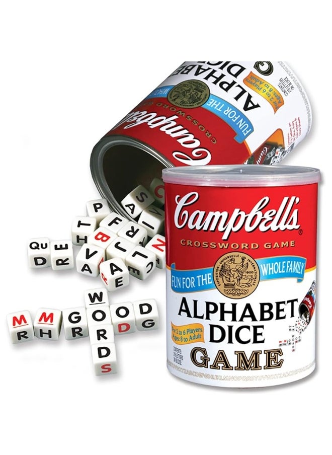 TDC Games - TDC Games Campbell's Alphabet Dice Game, Great for Party Favors, Travel Games, Family Games, Camping Games, Games for Family Game Night, Yard Games for Adults and Family - Image 1