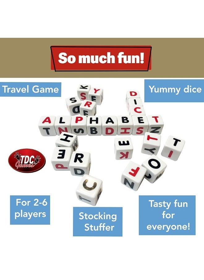TDC Games - TDC Games Campbell's Alphabet Dice Game, Great for Party Favors, Travel Games, Family Games, Camping Games, Games for Family Game Night, Yard Games for Adults and Family - Image 1