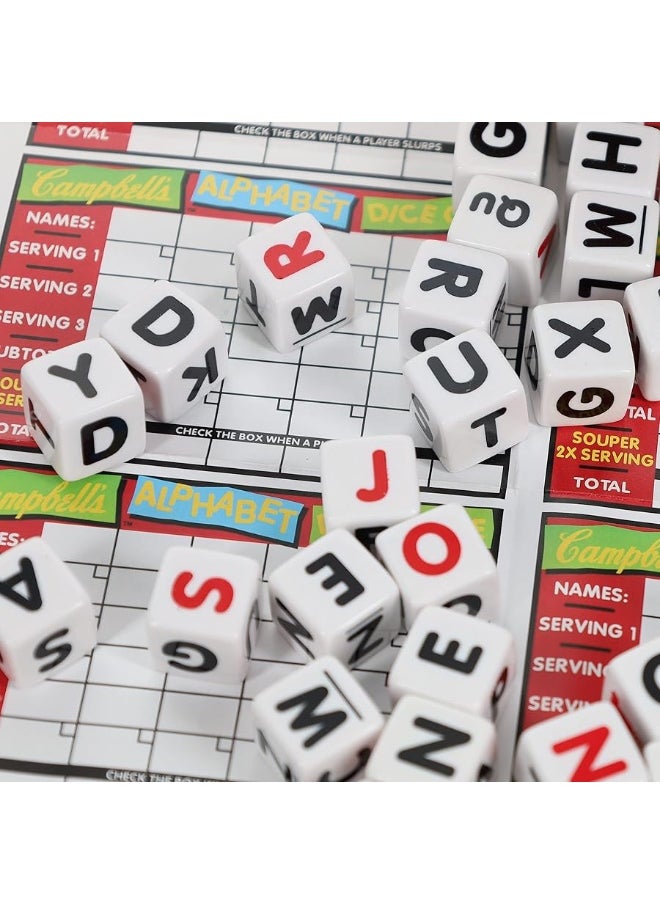 TDC Games - TDC Games Campbell's Alphabet Dice Game, Great for Party Favors, Travel Games, Family Games, Camping Games, Games for Family Game Night, Yard Games for Adults and Family - Image 1