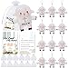 LeYoHa Christian Gifts Lamb Stuffed Animal 12 Pack Baptism Gifts for Girl Boys Cute Sheep Plush Keychain with Jesus Loves Me Perfect for First Communion Party Favors - Image 3