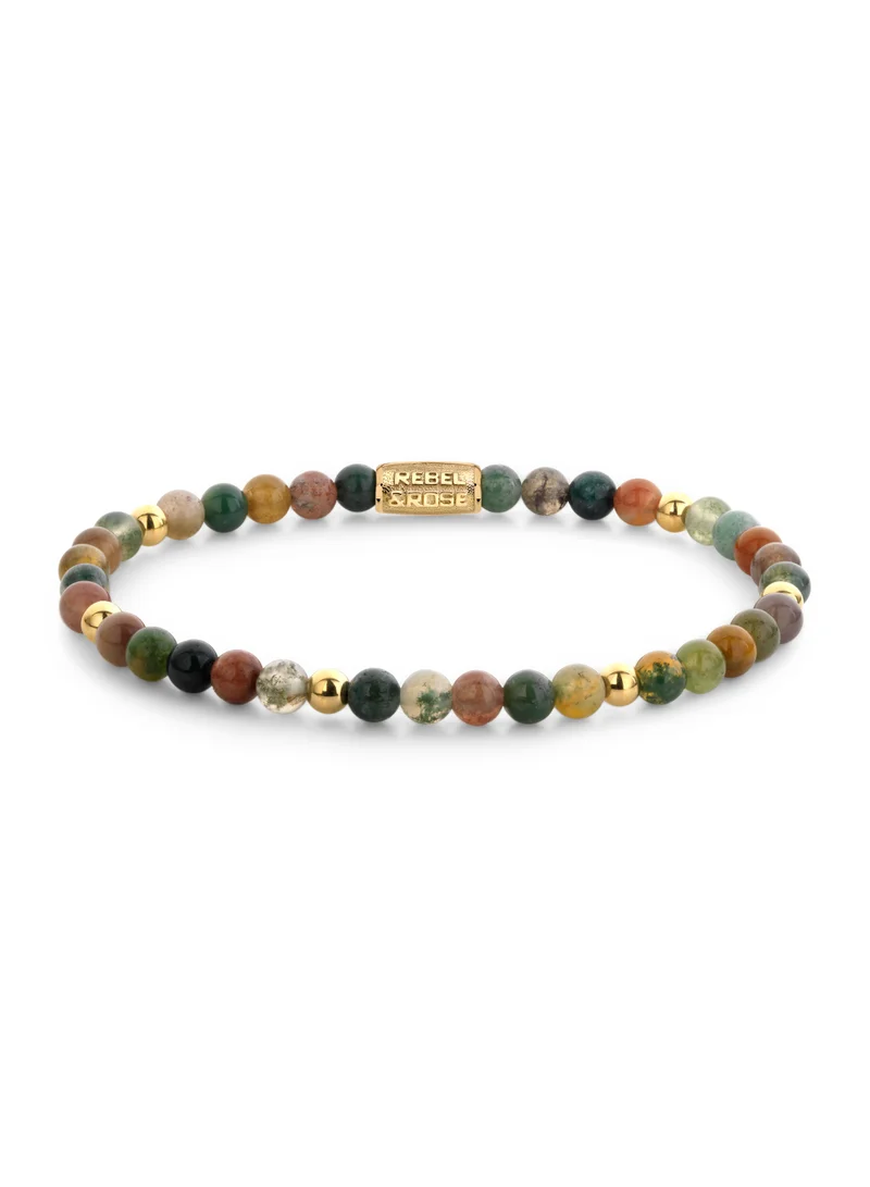 Rebel & Rose Indian Summer Bracelet - Yellowgold ionplated - 4mm S - RR-40046-G-S