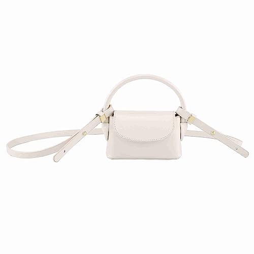 Ayliss Women Mini Purse Bag Mini Top Handle Clutch Crossbody Handbag Coin Cute Purse Lipstick Bag Y2K Accessories Gift (Off White) - Image 1